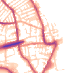 Daytime road noise heatmap for CH44 6JP
