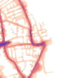 Daytime road noise heatmap for CH44 6LZ