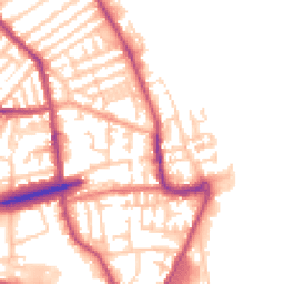 Daytime road noise heatmap for CH44 6NB