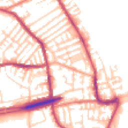 Daytime road noise heatmap for CH44 6NJ