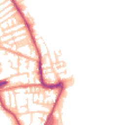 Daytime road noise heatmap for CH44 6NY