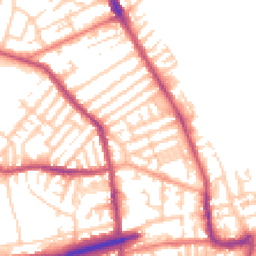 Daytime road noise heatmap for CH44 6PY