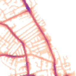 Daytime road noise heatmap for CH44 6QA