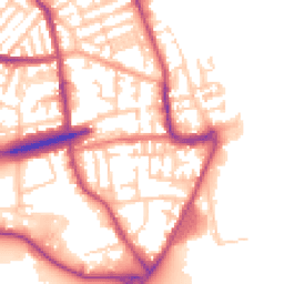 Daytime road noise heatmap for CH44 7AH