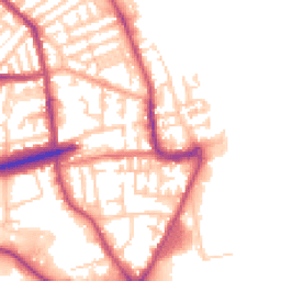 Daytime road noise heatmap for CH44 7AQ