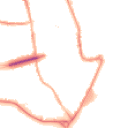 Night-time road noise heatmap for CH44 7AS