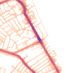 Daytime road noise heatmap for CH44 8AT