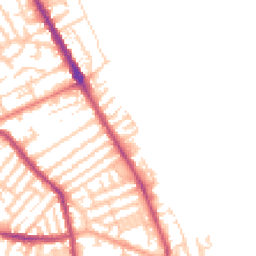 Daytime road noise heatmap for CH44 8BX