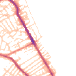 Daytime road noise heatmap for CH44 8DF