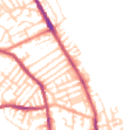Daytime road noise heatmap for CH44 8DJ
