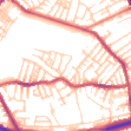 Daytime road noise heatmap for CH44 9BN