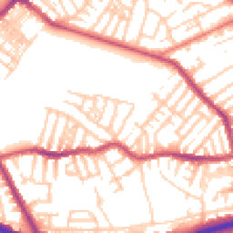Daytime road noise heatmap for CH44 9BR
