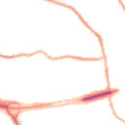 Night-time road noise heatmap for CH44 9EG