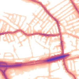 Daytime road noise heatmap for CH44 9EJ