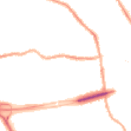 Night-time road noise heatmap for CH44 9EJ