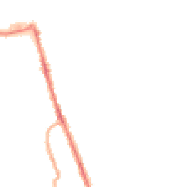 Night-time road noise heatmap for CH45 1NS