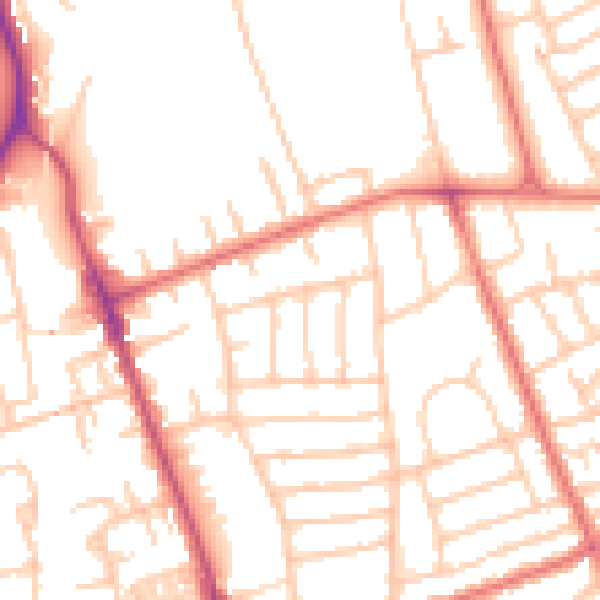 Daytime road noise heatmap for CH45 3JS