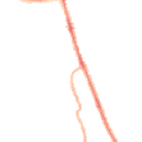 Night-time road noise heatmap for CH45 5AS