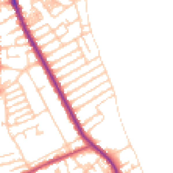 Daytime road noise heatmap for CH45 7PR