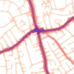 Daytime road noise heatmap for CH46 0PA