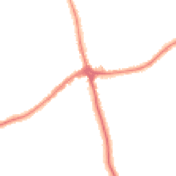 Night-time road noise heatmap for CH46 0PA