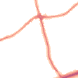 Night-time road noise heatmap for CH46 0PJ