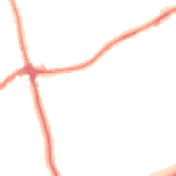 Night-time road noise heatmap for CH46 0PP