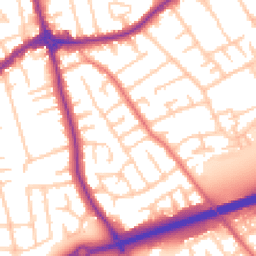 Daytime road noise heatmap for CH46 0PS