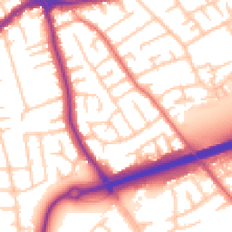 Daytime road noise heatmap for CH46 0PU