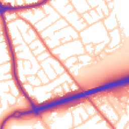 Daytime road noise heatmap for CH46 0QN