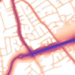 Daytime road noise heatmap for CH46 0QT