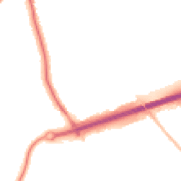 Night-time road noise heatmap for CH46 0QT