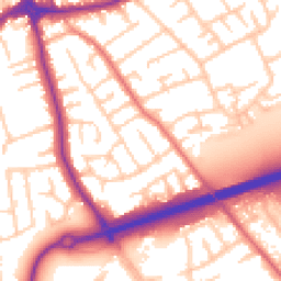 Daytime road noise heatmap for CH46 0QU