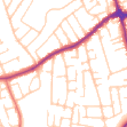 Daytime road noise heatmap for CH46 0QX