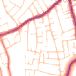 Daytime road noise heatmap for CH46 0RA