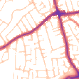 Daytime road noise heatmap for CH46 0RE