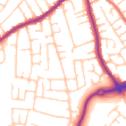 Daytime road noise heatmap for CH46 0RG
