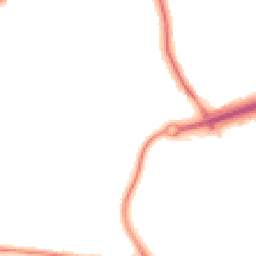 Night-time road noise heatmap for CH46 0TF