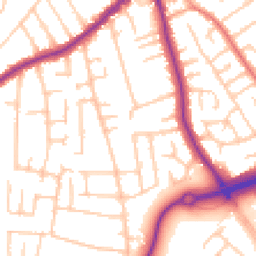 Daytime road noise heatmap for CH46 0TL