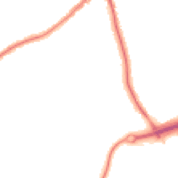 Night-time road noise heatmap for CH46 0TL