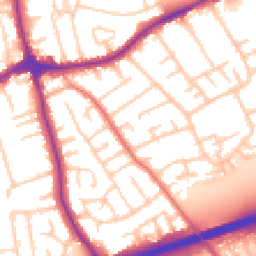 Daytime road noise heatmap for CH46 0TT