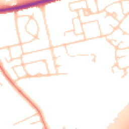Daytime road noise heatmap for CH46 1PE