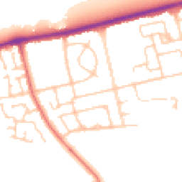 Daytime road noise heatmap for CH46 1RJ