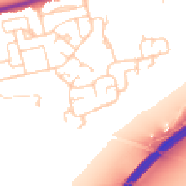 Daytime road noise heatmap for CH46 1RX
