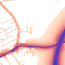 Daytime road noise heatmap for CH46 1SW
