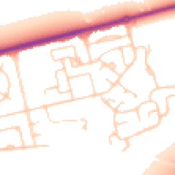 Daytime road noise heatmap for CH46 2AB