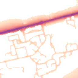 Daytime road noise heatmap for CH46 2QL
