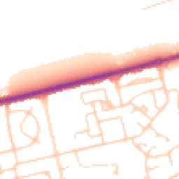 Daytime road noise heatmap for CH46 2RD