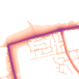 Daytime road noise heatmap for CH46 3RJ