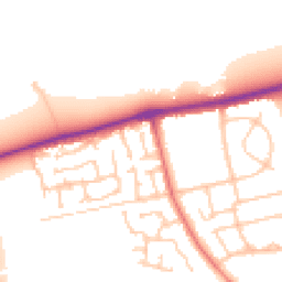 Daytime road noise heatmap for CH46 3SF